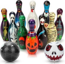 Christmas Games Bowling Set Kids Party Supplies Bowling Pins Balls Indoor Outdoo - £19.87 GBP