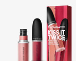 MAC Kiss It Twice Powder Kiss Liquid Duo Best Sellers 5ml Each NIB - $27.83
