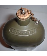 REMCO vintage 1950s toy plastic army water canteen with cork,  - £27.33 GBP