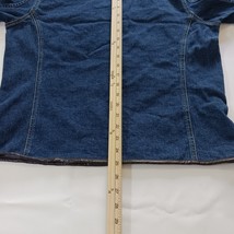 Willi Smith Stretch Full Zip Denim Women's Blue Cotton Blend Jeans Jacket Sz 14 image 13