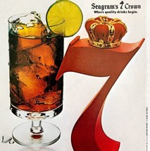 Seagram&#39;s 7 Crown And Cola 1979 Advertisement Distillery Alcohol DWKK3 - $29.99