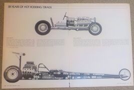 1973-2pg Magazine Car Print Dick Krafts The Bug, Garlits Eliminator Drag... - $6.64