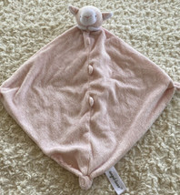 Angel Dear Girls Light Pink White Lamb Fleece Lovey Security Blanket Toy... - £11.35 GBP