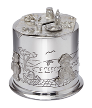 Pewter Teddy Bears Picnic Money Box - 362 - £80.28 GBP