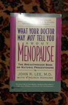 015 Menopause The Breakthrough Book on Natural Progesterone by John R. Lee - $7.92