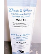 BALI Grab N Go Blanco 1 Pulgadas Luz Filtrado Vinilo Ciego - 59.7cm Con ... - $24.73