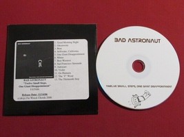 Bad Astronaut Twelve Small Steps, One Giant Disappointment 2006 Promo Punk Cd Vg - £9.33 GBP