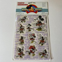 Disney Vintage Mickey &amp; Friends Classic Minnie Mouse Puffy Stickers - £12.17 GBP