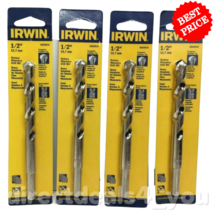 Irwin 1/2 Rotary Masonry Drill Bit Tungsten Carbide Tip #5026015 Pack of 4 - £28.44 GBP