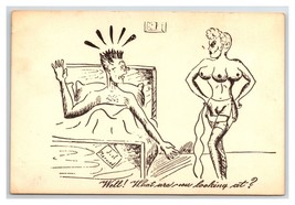 Risqué Comic Looking At Three Breasted Woman UNP Blanki Back Postcard U3 - £8.57 GBP
