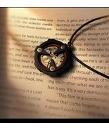 Punk Style Necklace For Men Wooden Ornament With Mechanical Core Car Cha... - €35,30 EUR