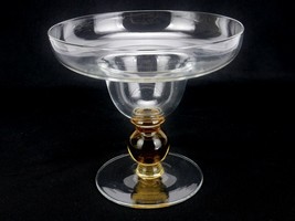 Vintage Margarita Coupe Glasse, Gold Ball Stem, Clear Disc Footed Base, ... - £15.38 GBP