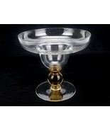 Vintage Margarita Coupe Glasse, Gold Ball Stem, Clear Disc Footed Base, ... - £15.37 GBP