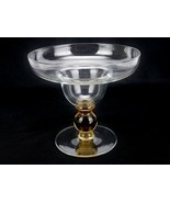 Vintage Margarita Coupe Glasse, Gold Ball Stem, Clear Disc Footed Base, ... - $26.82 CAD