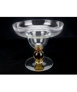 Vintage Margarita Coupe Glasse, Gold Ball Stem, Clear Disc Footed Base, ... - £15.59 GBP