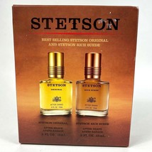 (1) Stetson Original and (1) Rich Suede After Shave .5 Fl Oz ea NEW - £12.02 GBP