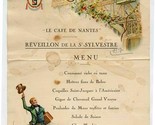 Le Cafe De Nantes Reveillon De La S Sylvestre Menu Mumm Champagne 1937 - $13.86