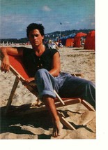 Rob Lowe John Stamos teen magazine pinup clipping barefoot on the beach Bop - $3.50