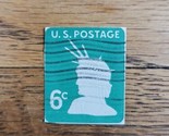 US Stamp 1968 Statue of Liberty Cut Stamp 6c Used - $0.94