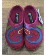 Haflinger Grizzly Jette in Port RED Arch Support Slipper US 10 EU 41 - $143.97 CAD
