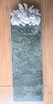 ARTHUR COURT Green Marble Serving Board With 3 Bunnies Aluminum Handle S... - $928.97 MXN