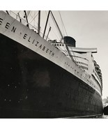 Vintage RMS Queen Elizabeth B&amp;W Ed Nowak Photograph 7&quot; x 5&quot; Cunard Steam... - $36.26