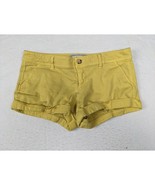 Abercrombie &amp; Fitch Womens Yellow Cotton Blend Shorts Size 4 - £7.22 GBP