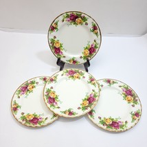 MINT 4 Vtg Royal Albert Old Country Roses Dessert Bread Plates England 6... - $47.45