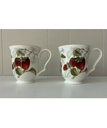 Lot 2 Charter Club Casuals Summer Grove Coffee Mug Cups Strawberries - $28.00