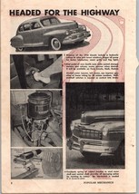 1945 Vintage Lincoln Mercury Car &#39;46 Models Print Ad Popular Mechanics S... - £19.94 GBP