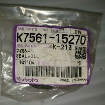 Kubota: SEAL, OIL, Part # K7561-15270 - £15.81 GBP