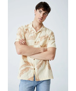 Cotton On Men Riviera Short Sleeve Shirt, BISQUE, M - £18.17 GBP