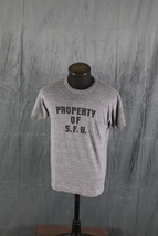 Vintage Graphic T-shirt - Propery of SFU Russell Athletic - Men&#39;s Large  - £39.04 GBP