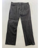Point Zero Men&#39;s Brown Straight Leg Jeans Size 36 Flat Front Cotton Blend - $7.92
