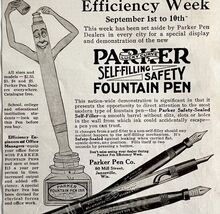 1916 Parker Fountain Pen Advertisement Writing Supplies Tools Ephemera D... - $366.69 MXN