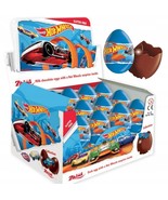 ZAINI HOT WHEELS Milk Chocolate Eggs with Collectible Surprise FULL BOX ... - £49.98 GBP