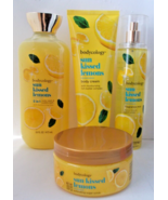 Lot 4 Bodycology Sun Kissed Lemons Sugar Scrub-Body Cream-Mist-Bubble Wash - $60.50 CAD