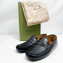 GUCCI  Horsebit Moccasin Quentin moccasin driving loafers 752621 D3V00 N... - $677.24