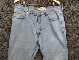 Levis 505 Jeans Men 38x32  Blue Straight Regular Fit Denim Pants Workwear - £18.04 GBP
