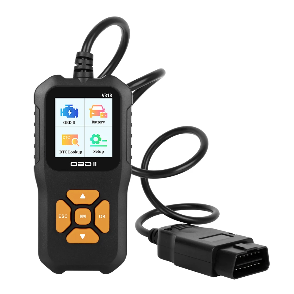 Multi-language V318 Code Reader Check Engine System OBD2 Scanner Battery Tester  - $111.62