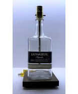 LUNAZUL Reposado Tequila Bottle TABLE LAMP Light with Wood Base Bar Loun... - $55.57