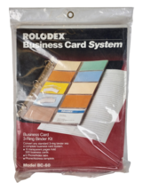 Rolodex Business Card Office Organization System Model BC-60 14 sheets 2... - £12.16 GBP