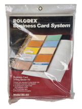 Rolodex Business Card Office Organization System Model BC-60 14 sheets 2... - £11.88 GBP