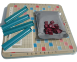 Vintage Scrabble Deluxe Edition 1977 Rotating Turntable Board Game Compl... - £16.55 GBP