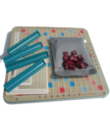 Vintage Scrabble Deluxe Edition 1977 Rotating Turntable Board Game Compl... - £16.47 GBP