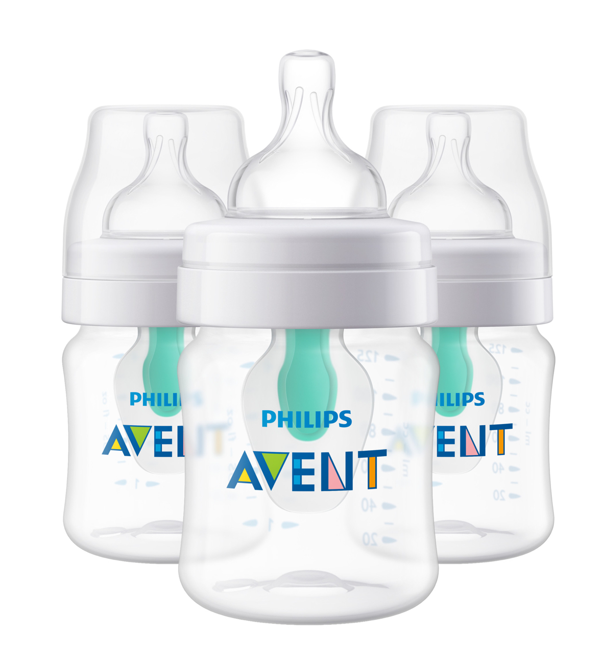 Philips Avent Anti-colic Bottle with AirFree vent 4oz 3pk, SCF400/34  - $32.95