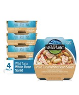 Pack of 4 Wild Tuna White Bean Salad Ready-To-Eat With Chickpeas, Carrot... - $32.66 CAD