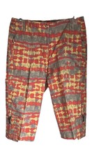 Jamie Sadock Orange Yellow Golf Stretch Capri’s SZ 4 - $18.70