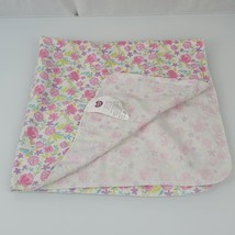 Garanimals Flower Flannel Blanket Baby Girl Swaddle Pink Purple Cotton 3... - £19.45 GBP