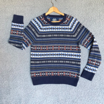 American Eagle Sweater Men M Rabbit Mohair Aztec Nordic Fair Isle Poil De Lapin - £17.06 GBP